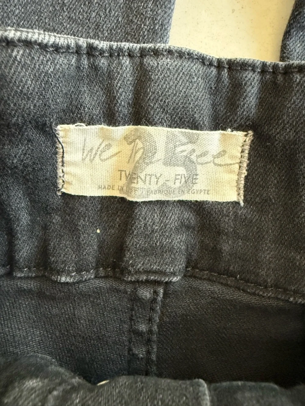 Free People Black Ultra High Flare Jean 25